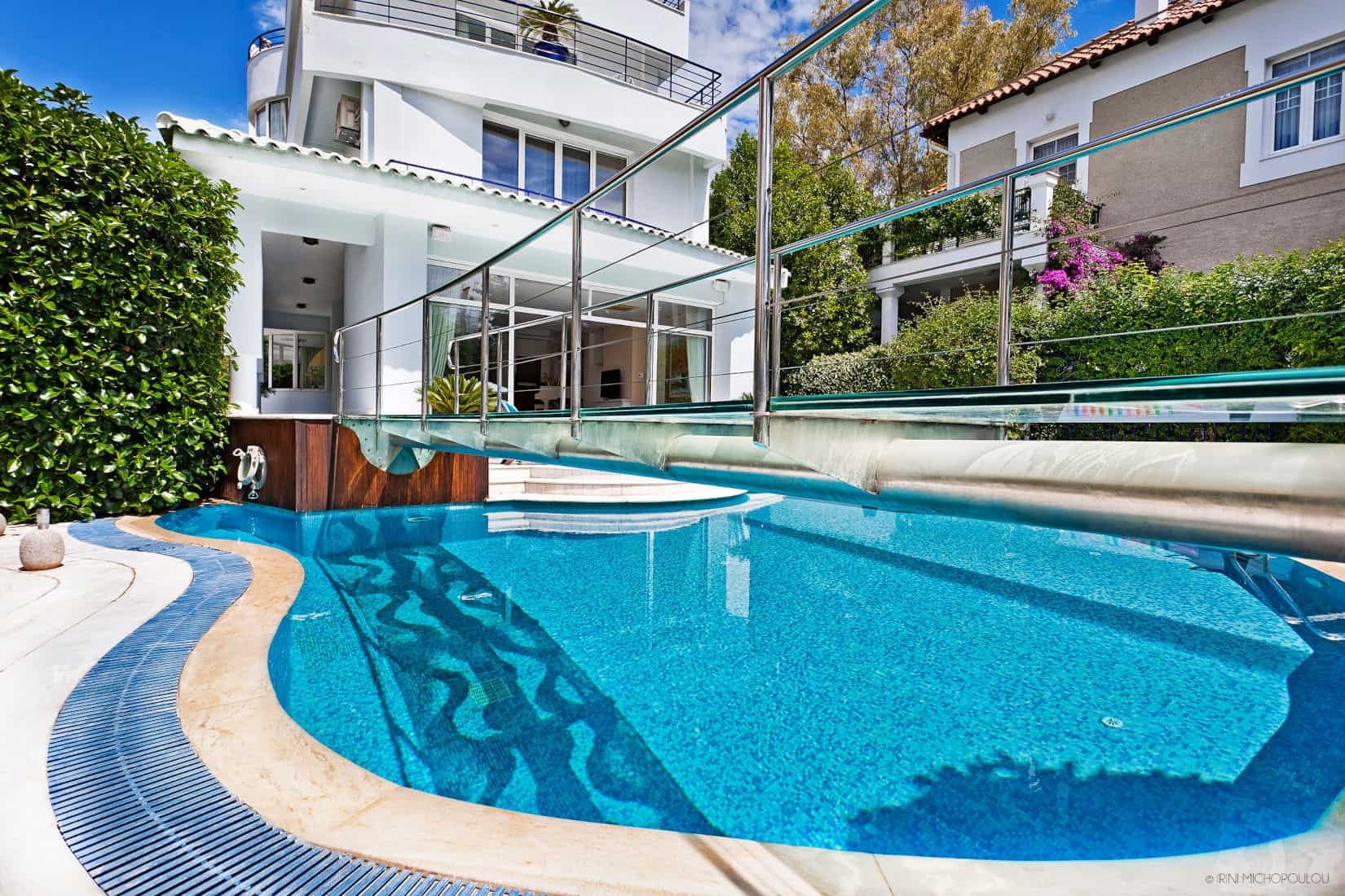 7-Bedroom Villa with Private Pool in Glyfada Villa exterior and pool